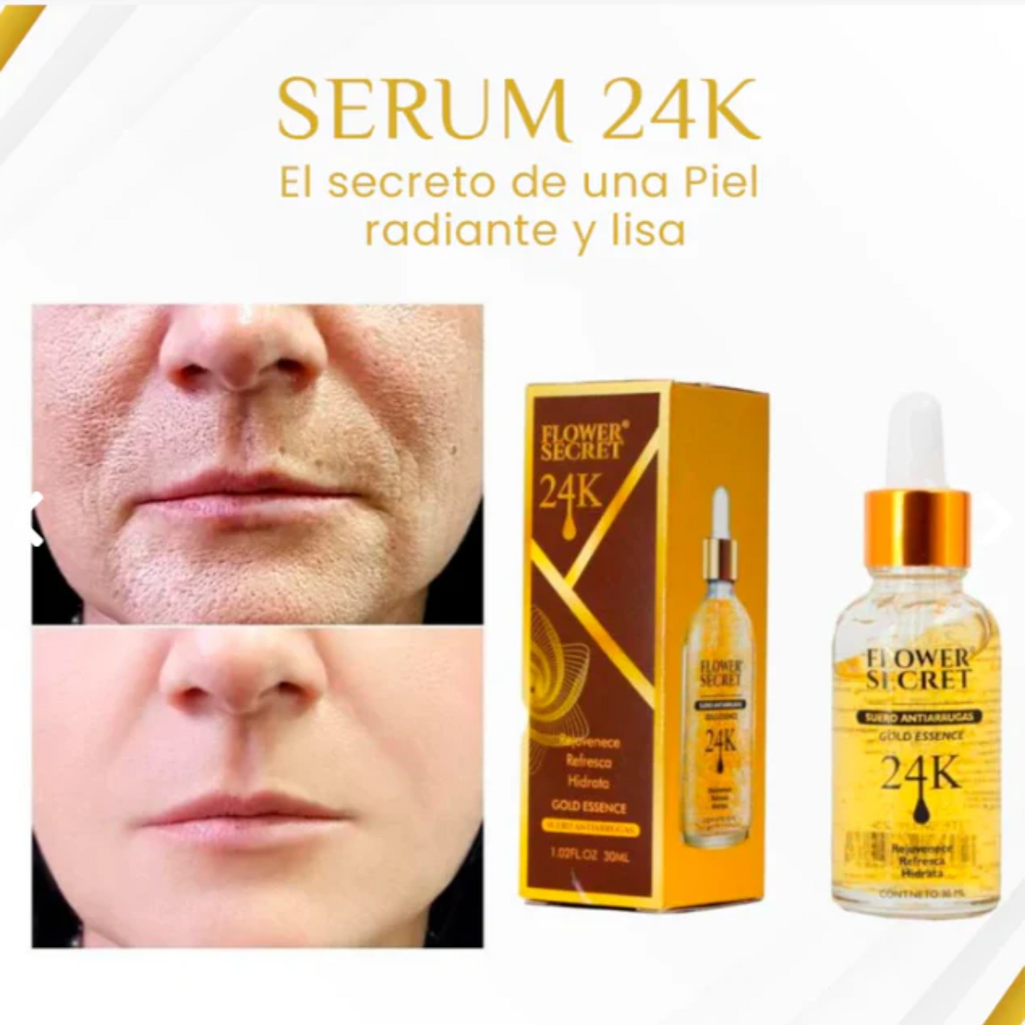 Serum Facial Oro24k Antiarrugas Hidrata