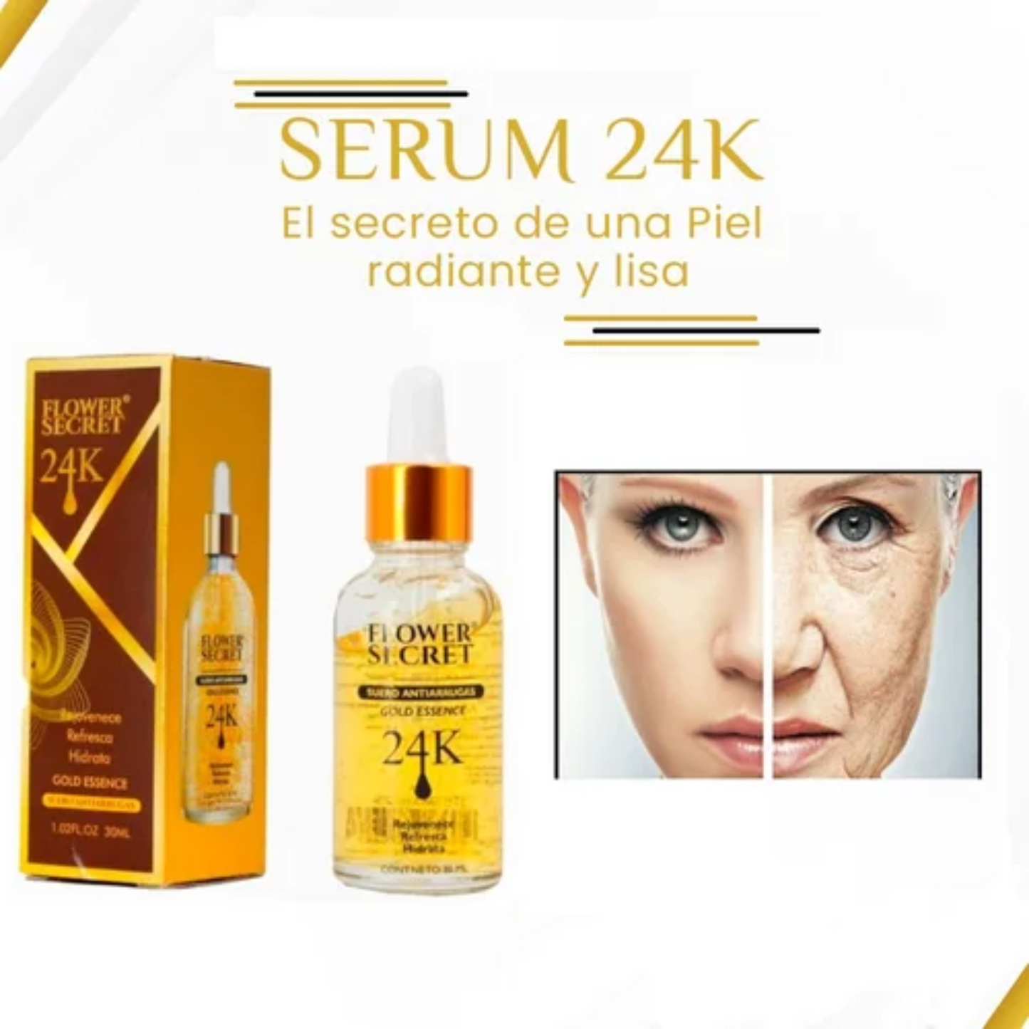 Serum Facial Oro24k Antiarrugas Hidrata