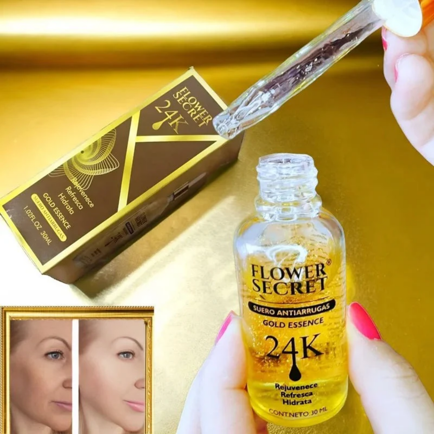 Serum Facial Oro24k Antiarrugas Hidrata