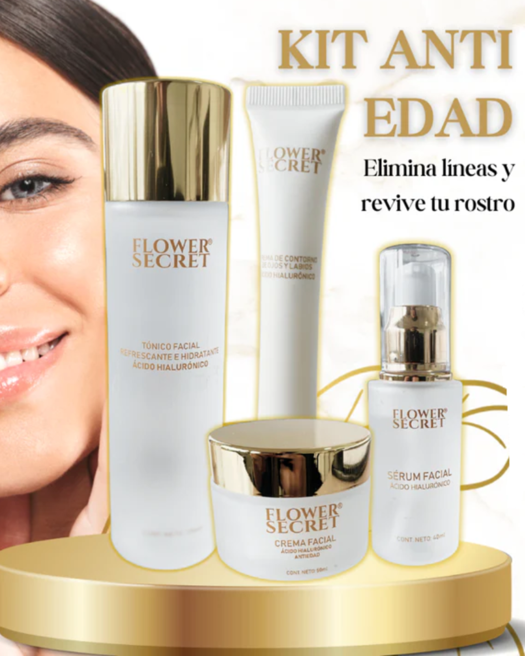 Kit anti edad acido hialuronico skin car